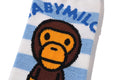 A BATHING APE BAPE KIDS BABY MILO STRIPE SOCKS