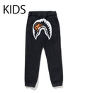 A BATHING APE BAPE KIDS MILO SHARK JOGGER 10 OZ DENIM PANTS