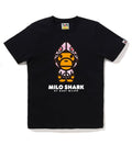 A BATHING APE Ladies' PASTEL COLOR CAMO MILO SHARK FZH TEE