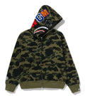 A BATHING APE Ladies' 1ST CAMO SHARK FULL ZIP HOODIE - happyjagabee store