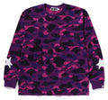 A BATHING APE APE COLOR CAMO RELAXED FIT L/S TEE