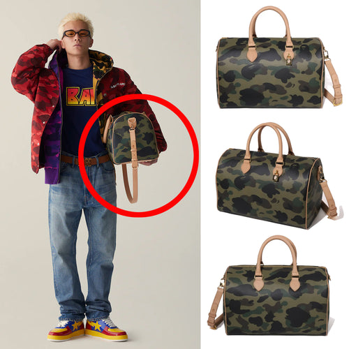 A BATHING APE 1ST CAMO BOSTON BAG