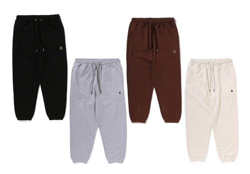 A BATHING APE ONE POINT RELAXED FIT SWEAT PANTS