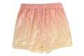 A BATHING APE Ladies' DIP DYE MULTI LOGO SHORTS