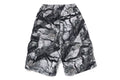 A BATHING APE TREE EDGE CAMO CARGO SHORTS