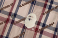 A BATHING APE A BATHING APE LOGO CHECK PATTERN COACH JACKET