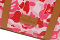 A BATHING APE ABC CAMO PU OSTRICH TOTE BAG