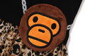 A BATHING APE BAPE KIDS WILD LEOPARD PATTERN MILO POCHETTE DRESS