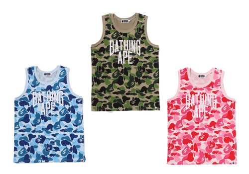 A BATHING APE ABC CAMO NYC LOGO TANK TOP