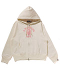 A BATHING APE Ladies' COLLEGE ZIP HOODIE