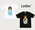 A BATHING APE Ladies' MILOGRAM SWEETS MILO ON APE HEAD TEE