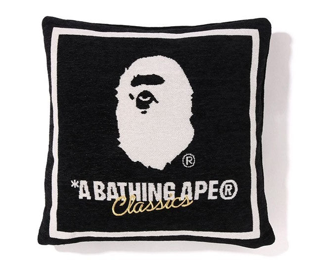 A BATHING APE APE SQUARE CUSHION