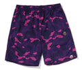 A BATHING APE COLOR CAMO APE HEAD ONE POINT BEACH SHORTS