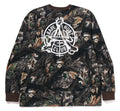 A BATHING APE TREE EDGE CAMO RELAXED FIT L/S TEE