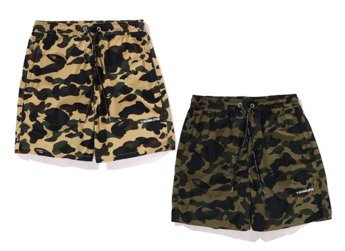 A BATHING APE 1ST CAMO BEACH SHORTS