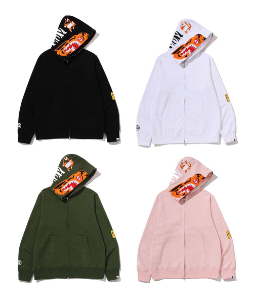 A BATHING APE TIGER FULL ZIP HOODIE