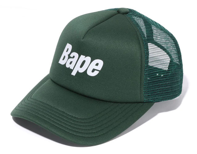A BATHING APE BAPE LOGO MESH CAP -ONLINE EXCLUSIVE-