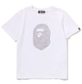 A BATHING APE Ladies' APE HEAD CRYSTAL STONE MINI TEE - happyjagabee store