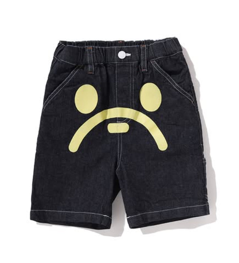 A BATHING APE BAPE KIDS MILO FACE 10 OZ DENIM SHIRTS