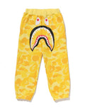 A BATHING APE BAPE KIDS ABC CAMO SHARK SWEAT PANTS