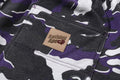 A BATHING APE GLITCH WOODLAND CAMO DOUBLE KNEE RELAXED FIT SWEAT SHORTS