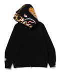 A BATHING APE SHARK FULL ZIP DOUBLE HOODIE
