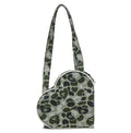 A BATHING APE - APEE LOGO HEART SHAPE BAG GRN