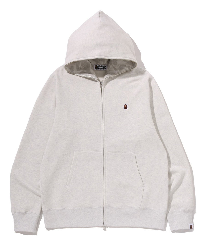 A BATHING APE ONE POINT FULL ZIP HOODIE