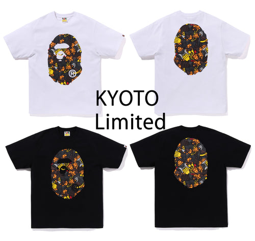 A BATHING APE BAPE STORE KYOTO BIG APE HEAD TEE KYOTO LIMITED