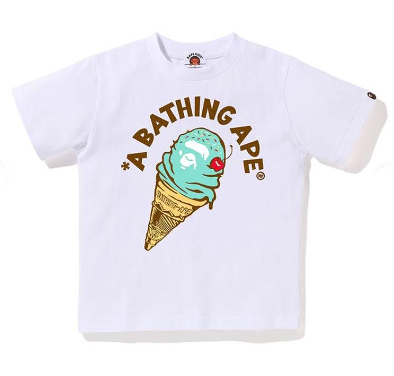 A BATHING APE BAPE KIDS ICE CREAM TEE