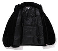 A BATHING APE Ladies' CRYSTAL STONE BAPE LOGO VELOUR DOWN JACKET