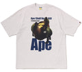 A BATHING APE APE HEAD PHOTO PRINT RELAXED FIT TEE