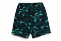 A BATHING APE COLOR CAMO METAL APE HEAD RELAXED FIT SWEAT SHORTS