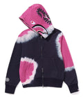 A BATHING APE Ladies' HAND DYE SHARK FULL ZIP HOODIE