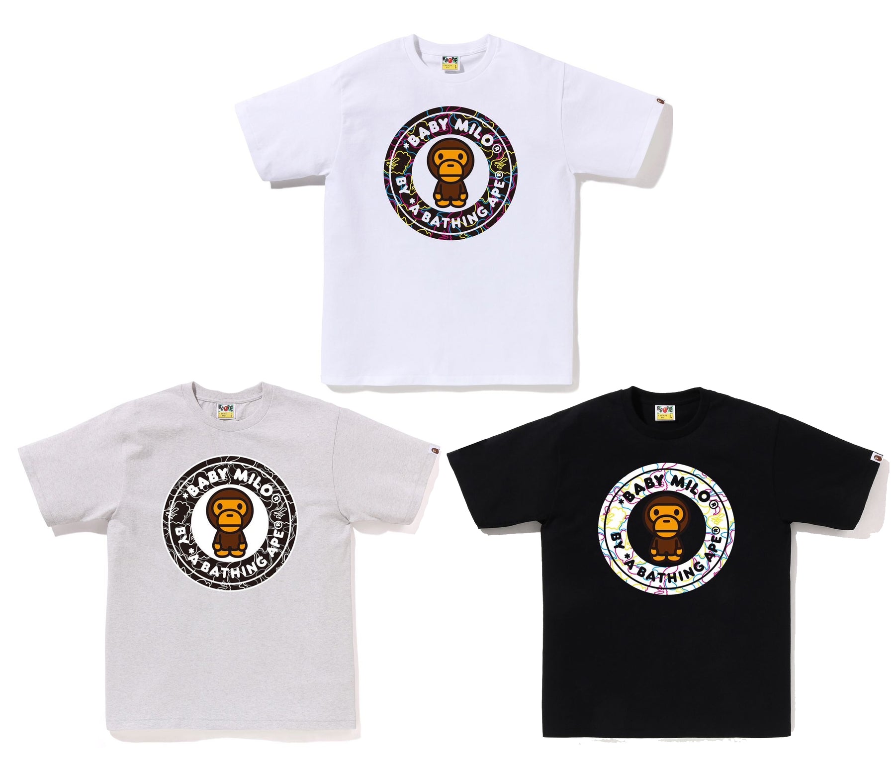 NEW【A BATHING APE】NEON CAMO MILO BUSY WORKS TEE A BATHING APE® Neon Camo Milo Busy Works Tee | Bape official