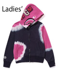 A BATHING APE Ladies' HAND DYE SHARK FULL ZIP HOODIE