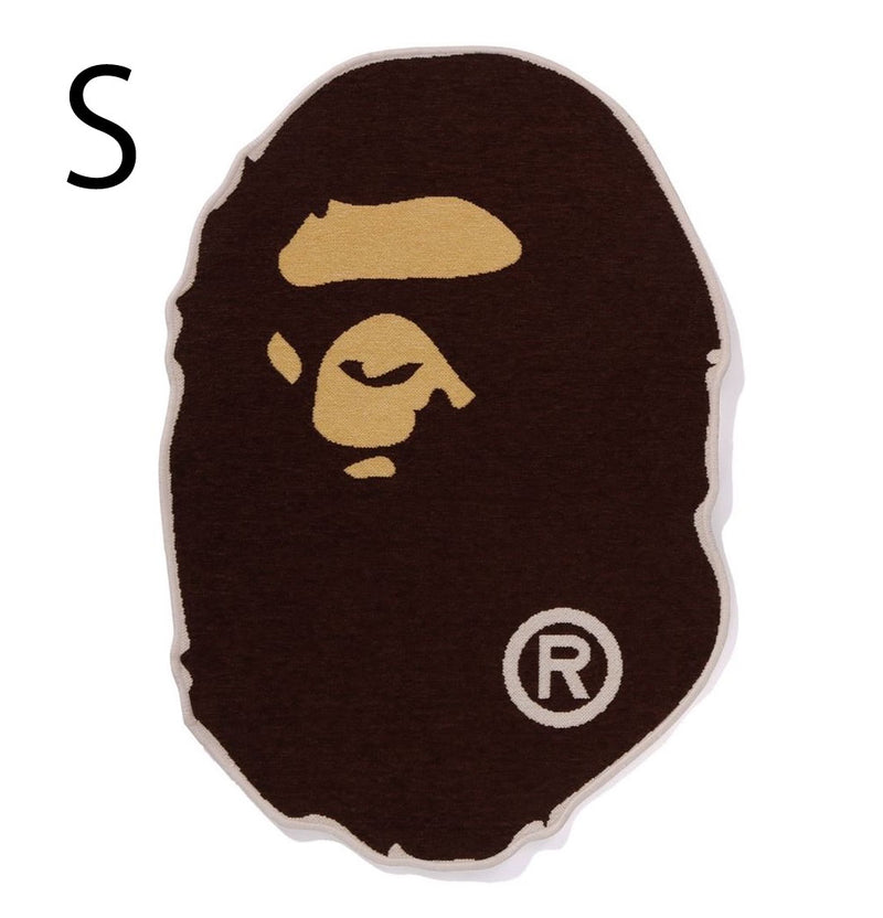 A BATHING APE APE HEAD RUG MAT ( S )