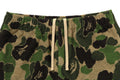 A BATHING APE ABC CAMO PILE ONE POINT SWEAT SHORTS