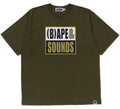 A BATHING APE (B)APE SOUNDS LOGO RELAXED FIT TEE