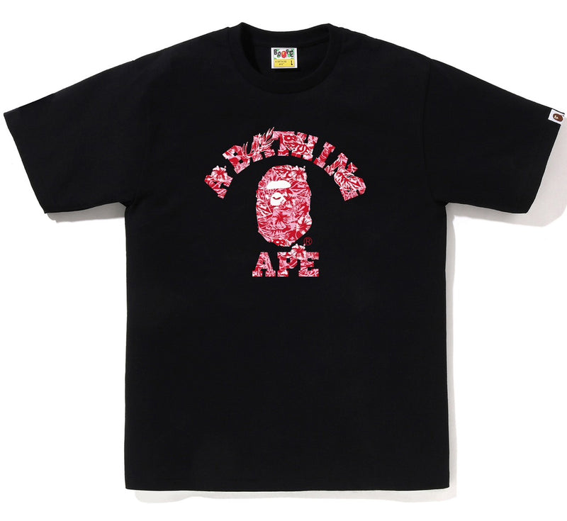 A BATHING APE PALM RESORT CAMO COLLEGE TEE