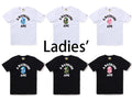 A BATHING APE Ladies' ABC CAMO COLLEGE TEE