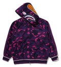 A BATHING APE COLOR CAMO SHARK RELAXED FIT HOODIE TRACK JACKET