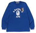 A BATHING APE MAD FACE COLLEGE L/S TEE ( RELAXED FIT )