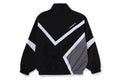 A BATHING APE COLOR BLOCKING METAL LOGO PIN TRACK JACKET