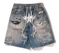 A BATHING APE BAPE STA FAKE PRINT RELAXED FIT SHORTS - happyjagabee store