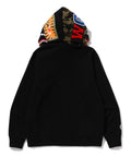 A BATHING APE SHARK FULL ZIP DOUBLE HOODIE