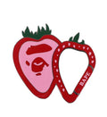 A BATHING APE Ladies' STRAWBERRY APE HEAD CARABINER