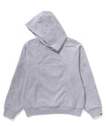 A BATHING APE PADDED SHARK CROPPED FIT PULLOVER HOODIE