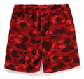 A BATHING APE COLOR CAMO SHARK SWEAT SHORTS