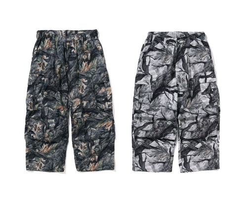 A BATHING APE TREE EDGE CAMO CARGO PANTS